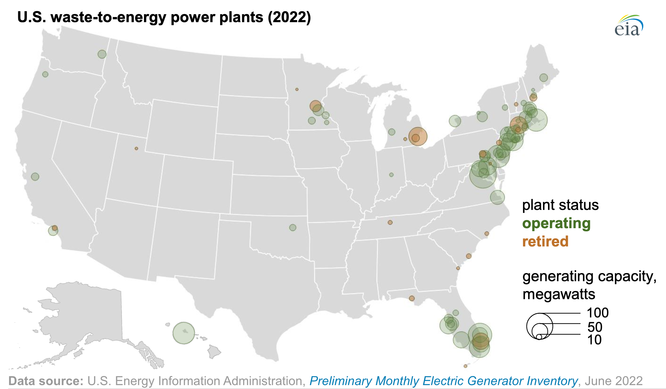 map on Waste-to-Energy plants